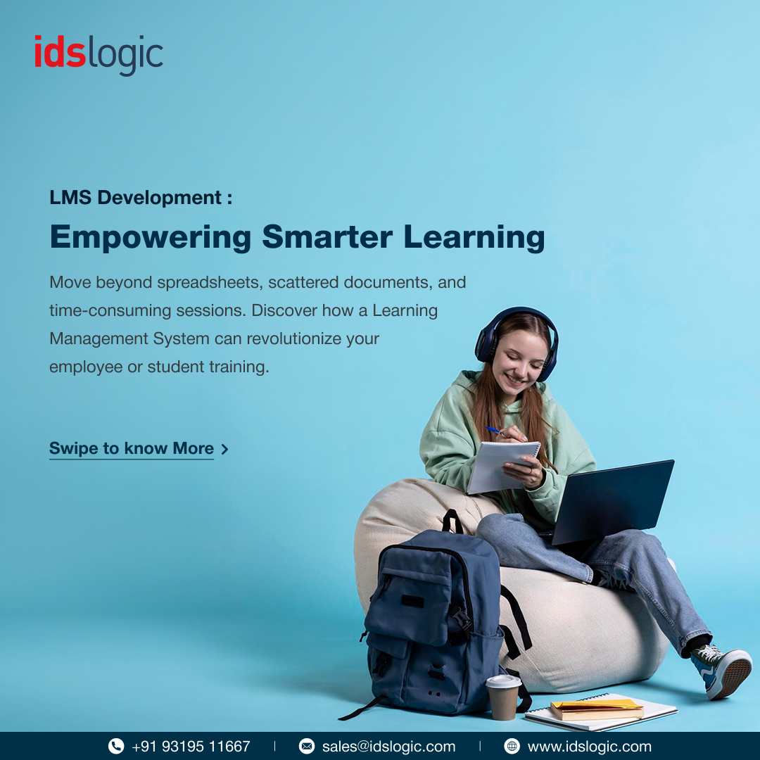idslogic's tweet image. Transform org learning w/ IDS Logic’s custom LMS dev.
Get centralized learning, real-time tracking, personalized paths, & scalable solutions.
Discover efficient learning ecosystem to empower teams. Talk to experts & build future-ready LMS. #LMSDev #LearningSystem