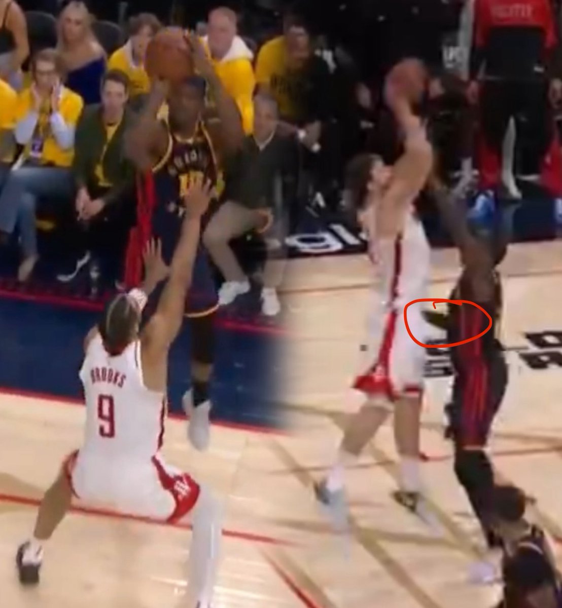 One was called a foul… One was not.