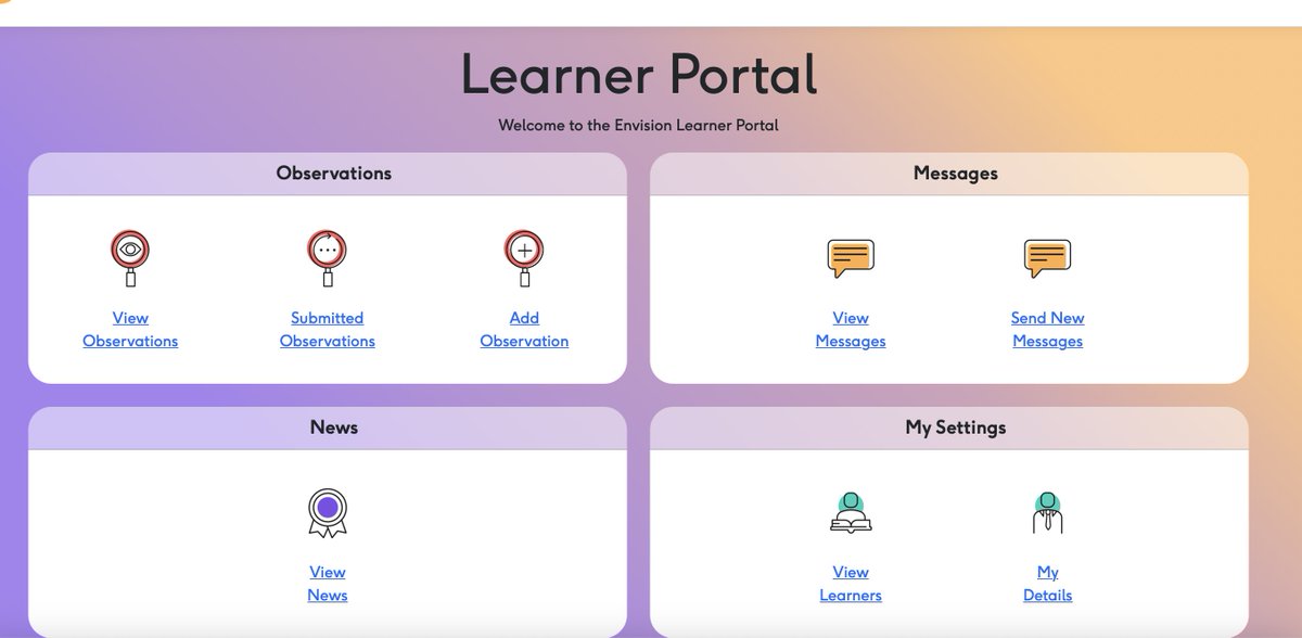 educateruk's tweet image. Why Choose Envision?
Transparent Progress Sharing
Easily share both academic and personal progress updates with parents and carers through our Learner Portal. Enable two-way communication, fostering a supportive learning environment.
#ProgressSharing #ParentsAndCarers #EdTech