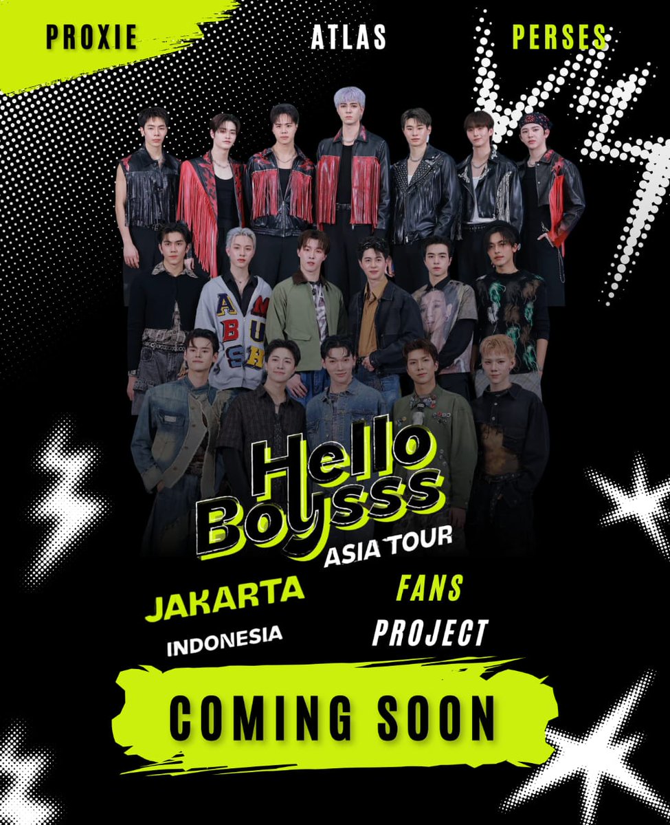 HBUnionINA's tweet photo. Get ready for Hello Boysss Asia Tour Project in Jakarta 💥

Union project of @atlas__ina @PersesId @PROXIE_INA @PROXIEPROJECTID

Coming really soon,
stay tune for more updates! 🔥

#HelloBoysssAsiaTour #HelloBoysssinJakarta #PROXIEth #PERSES_TH #ATLASth #ATLAS_TH https://t.co/qaKzzE1s2w