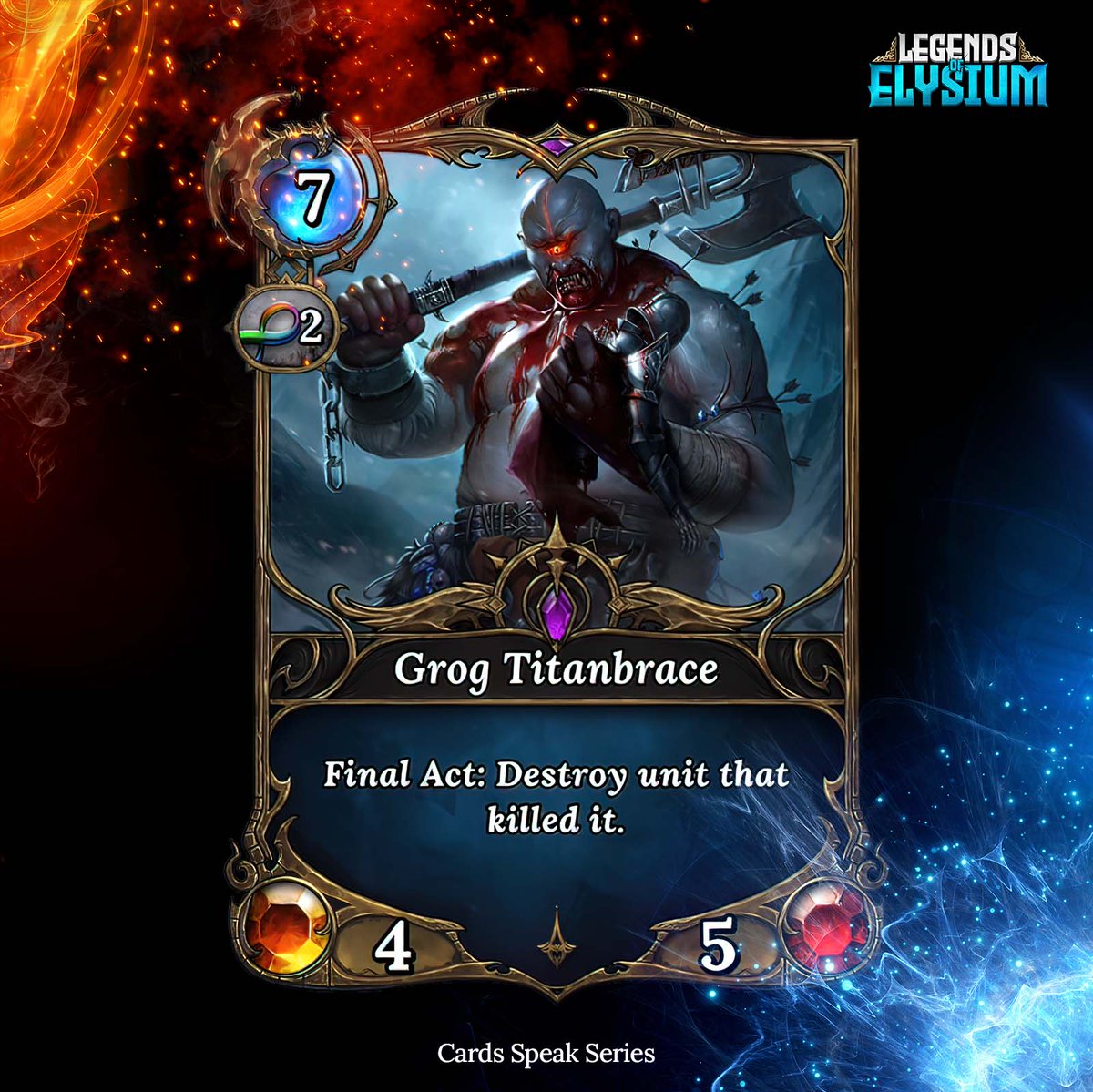 💪 “You killed me?
HAHAHA. I took your unit with me.
Call that a mutual breakup. 💥”
– Grog Titanbrace, probably mid-fight

#LegendsOfElysium $LOE #CardSpeak