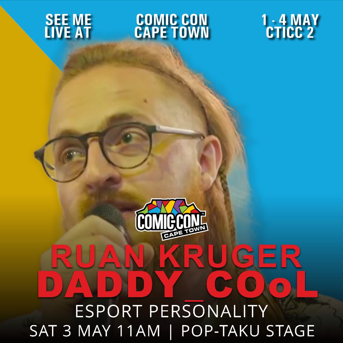 Daddy_COol (@daddycoolza) on Twitter photo Yah boi is doing a talk this Saturday 11AM on the Pop-Taku Stage at <a href="/ComicConCPT/">Comic Con Cape Town</a>. I'll be talking about how to get into esports and where the journey could take you๐ฅ๐ฅ
So if you have any prospective esportians in your life or you are one yourself, be sure to swing by๐ Yah boi is doing a talk this Saturday 11AM on the Pop-Taku Stage at <a href="/ComicConCPT/">Comic Con Cape Town</a>. I'll be talking about how to get into esports and where the journey could take you๐ฅ๐ฅ
So if you have any prospective esportians in your life or you are one yourself, be sure to swing by๐