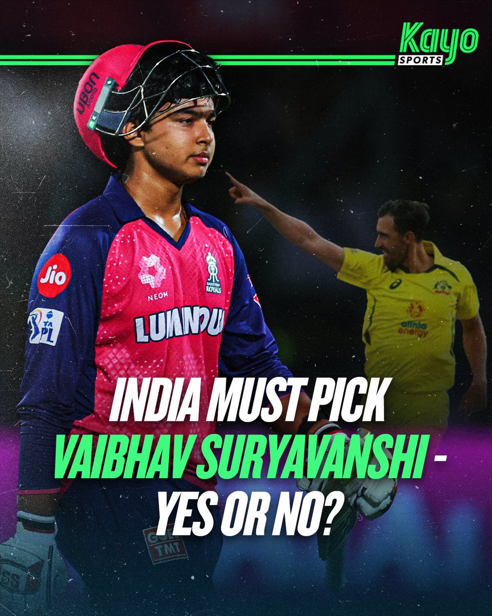 With a huge white-ball series against Australia in October.🔥 

Will 14-year-old prodigy Vaibhav Suryavanshi feature after his explosive 103 off just 35 balls in the IPL? 🚀

#Cricket #IPL #Century