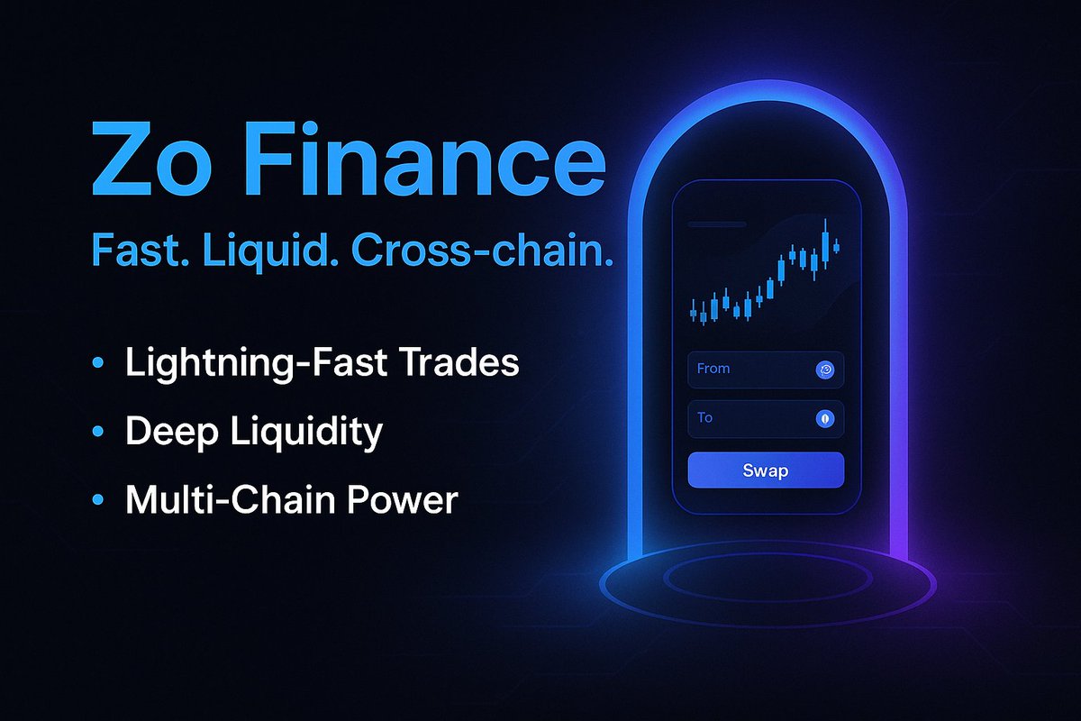 Kiveeki's tweet photo. Zo Finance is unlocking next-level DeFi trading.

°Lightning-fast execution
°Deep liquidity pools
°Seamless cross-chain experience

Trade smarter. Trade faster. Trade Zo.@zofaiperps
#ZoFinance #DeFi https://t.co/Q8XbGnsK6t