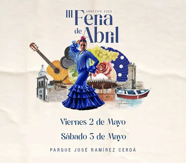 💃🏻💃🏻 Feria de Abril Arrecife 2025 💃🏻💃🏻
III edición de la Feria de Abril de Arrecife con un interesante cartel de artistas y una programa repleto de música, gastronomía, baile y cultura andaluza: ociolanzarote.com/eventos/ferias…

#feriaabril2025 #lanzarote