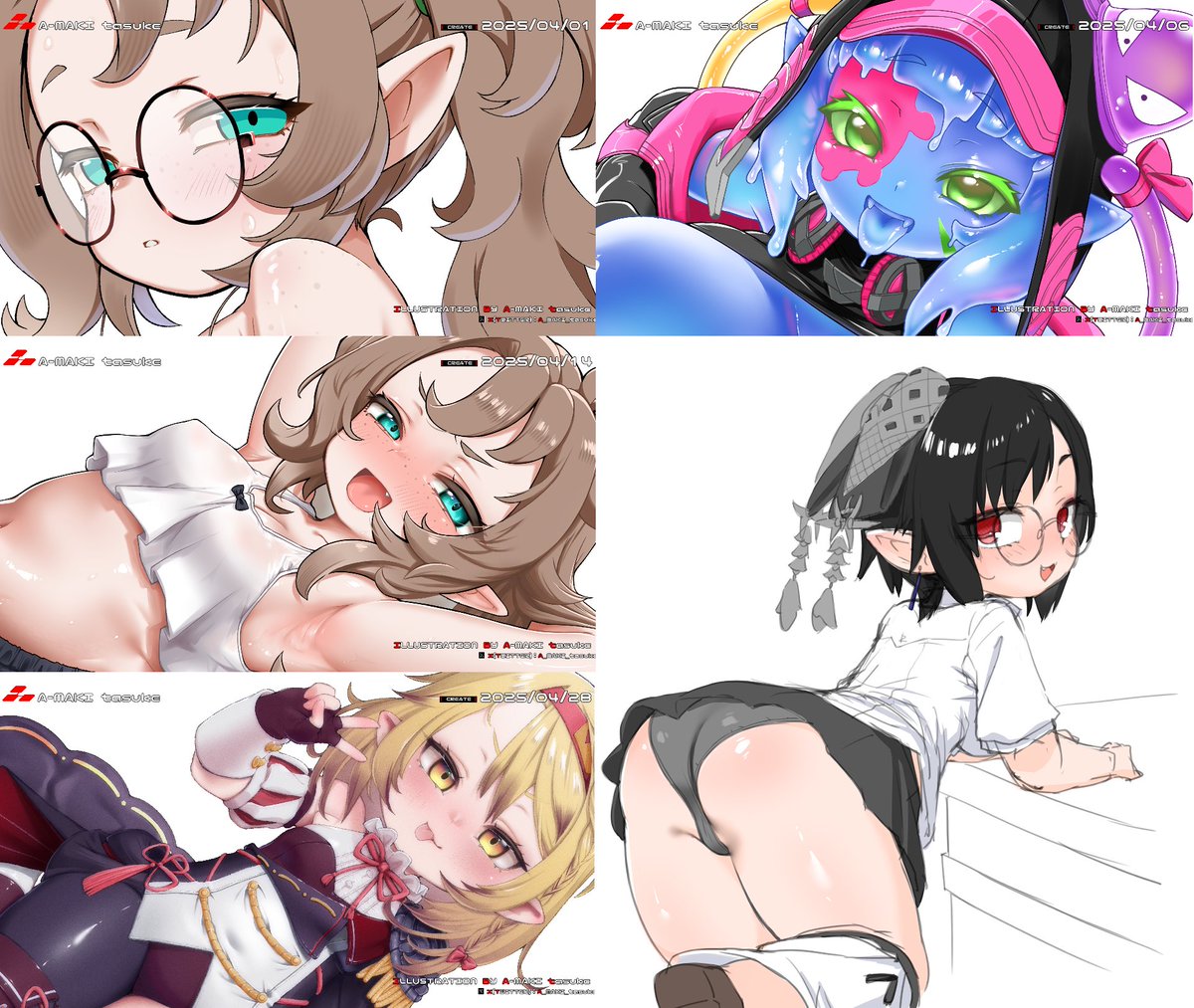 4月分です
よろしくお願いします
#今月描いた絵を晒そう