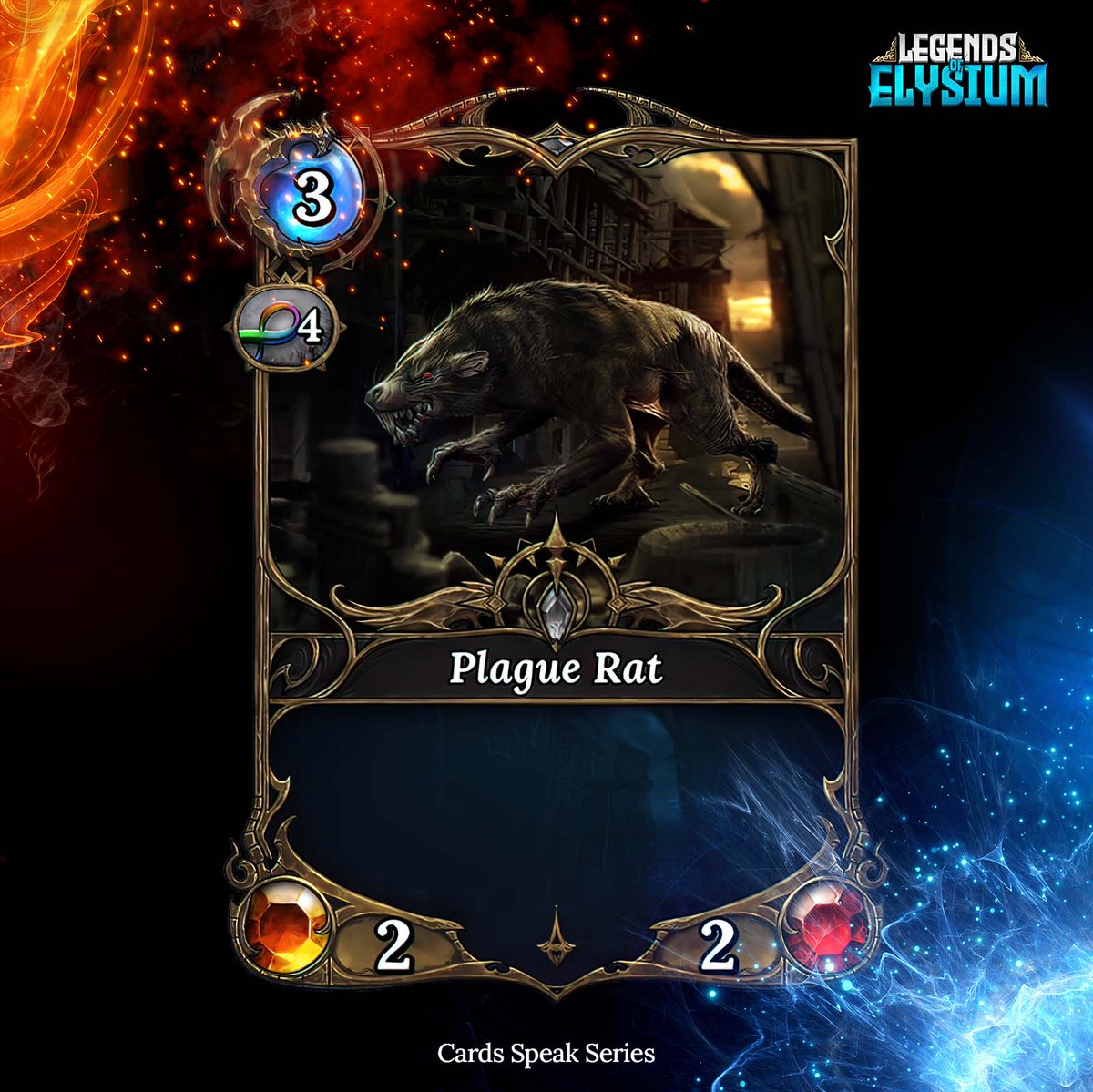 LegendsElysium's tweet image. “I’m small. I’m gross. I ruin boards.
Basically the raccoon of LoE.” - Plague Rat
#TCG #GamingContent #LegendsOfElysium $LOE
