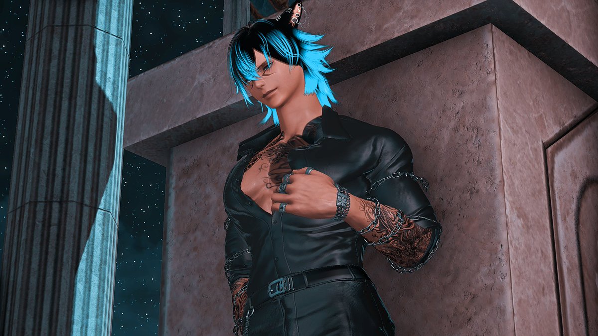 AzureAkuma's tweet photo. Been getting lessons to gpose better. So far alot of improvements! #GPOSER #EorzeaPhotos #FF14 https://t.co/AWx8AhGyHX