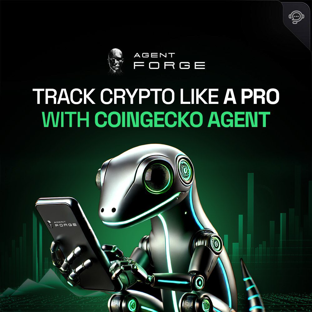 🔍 Track Crypto Like a Pro with the CoinGecko Agent!

Build AI agents that fetch live prices, spot trending tokens, and monitor the market in real-time — powered by CoinGecko’s API.

Available on Agent Forge.

👉 Try here: agents.aitech.io