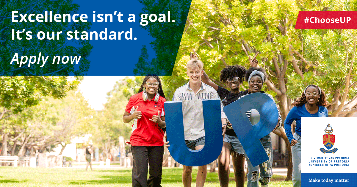 UP is ranked No. 1 in SA (2025 THE Subject Rankings) for Accounting &amp; Finance, Architecture, Electrical &amp; Electronic Eng, Law, Sport Science, Vet Science.

Study where excellence leads. 👉 up.ac.za/online-applica…

#ChooseUP #UniversityOfPretoria