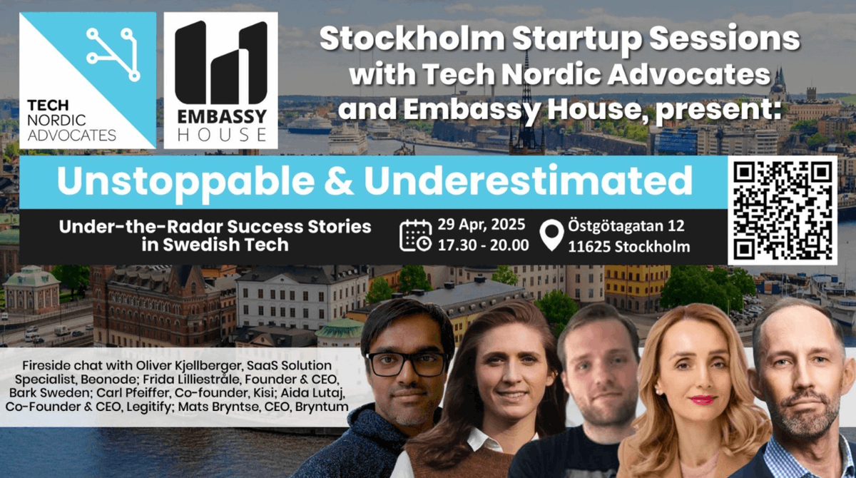 🎤🎉 Catch Bryntum’s founder, Mats Bryntse, at the Stockholm Startup Sessions today at 17:30! Join in on the productive and friendly conversation about innovative tech with an outstanding panel of speakers.

Find out more 🔗
se29apr.confetti.events

#sthlmtech #sweden