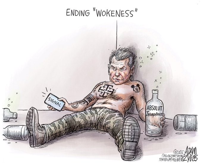 SydesJokes's tweet image. Ending &quot;Wokeness&quot; #SignalGate #PeteHegseth @PeteHegseth @SecDef