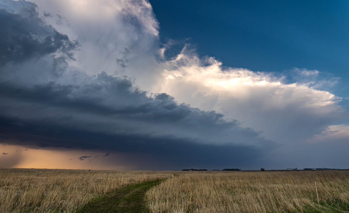WxCjs's tweet image. sunset scenes from a busted storm chase today in Iowa
