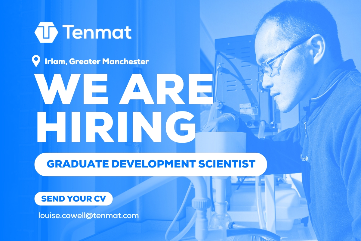 We are seeking a talented and innovative Graduate Development Scientist to join our Technical team in Irlam with a focus on materials and products for fire protection.
tenmat.com/.../graduate-d…

#hiring #graduate #careeropportunity