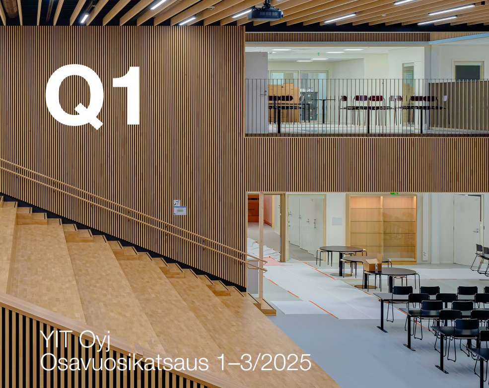 YIT Suomi (@yitsuomi) on Twitter photo Osavuosikatsauksemme tammi-maaliskuulta 2025 on nyt julkaistu!
📄 Tutustu katsaukseen täältä: brnw.ch/21wShBd
🎧 Tiedotustilaisuus tänään klo 10.00 @HeikkiVuorenmaa & <a href="/TuomasMakipeska/">Tuomas Mäkipeska</a>
🔗 Linkki webcastiin: brnw.ch/21wShBe
#Q1 #osavuotiskatsaus #YIT Osavuosikatsauksemme tammi-maaliskuulta 2025 on nyt julkaistu!
📄 Tutustu katsaukseen täältä: brnw.ch/21wShBd
🎧 Tiedotustilaisuus tänään klo 10.00 @HeikkiVuorenmaa & <a href="/TuomasMakipeska/">Tuomas Mäkipeska</a>
🔗 Linkki webcastiin: brnw.ch/21wShBe
#Q1 #osavuotiskatsaus #YIT