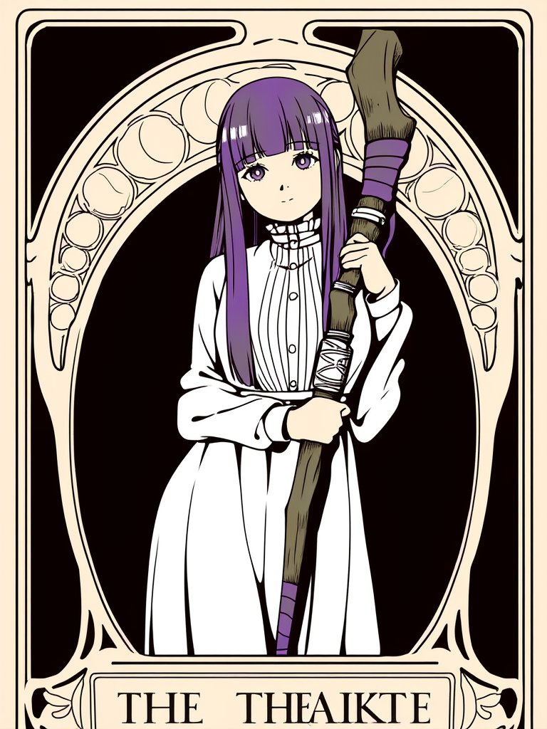 haotian_0430's tweet photo. ヘッダー用に作ったタロットカード風のイラスト（ボツ）です
Fern https://t.co/tBulsOlCXq
