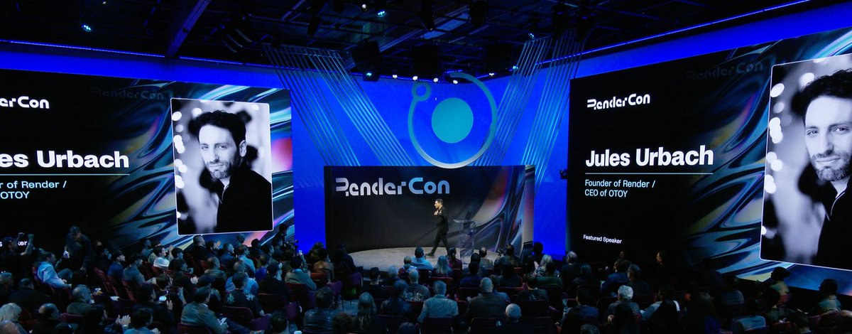 JulesUrbach's tweet image. My #RenderCon 2025 keynote: The Future of Rendering w/ @AriEmanuel - enjoy!
#DepinFTW @rendernetwork @otoy @nvidia @apple @Archive_X_IO #render #octaneRender @Blender
youtube.com/watch?v=jQ7wxC…