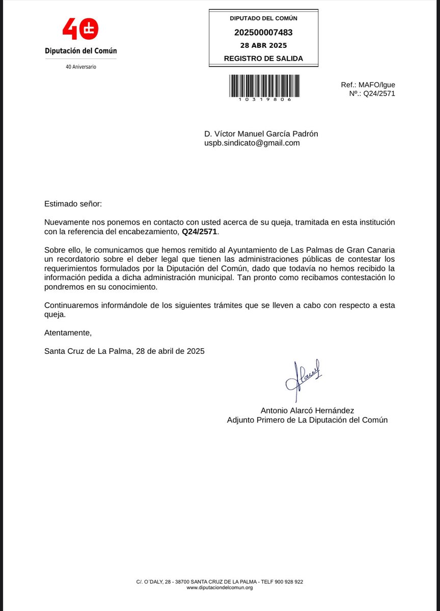 BomberosLPAenlucha (@bomblpaenlucha) on Twitter photo El diputado del común sigue investigando las irregularidades en las horas extras del cortijo de <a href="/BomberosLPA/">Bomberos de LPA</a> y por lo q se ve, el <a href="/aytolpgc/">Ayuntamiento de Las Palmas de Gran Canaria</a> no quiere darle información al respecto en tiempo y forma. Respetemos las instituciones, por favor!! El diputado del común sigue investigando las irregularidades en las horas extras del cortijo de <a href="/BomberosLPA/">Bomberos de LPA</a> y por lo q se ve, el <a href="/aytolpgc/">Ayuntamiento de Las Palmas de Gran Canaria</a> no quiere darle información al respecto en tiempo y forma. Respetemos las instituciones, por favor!!