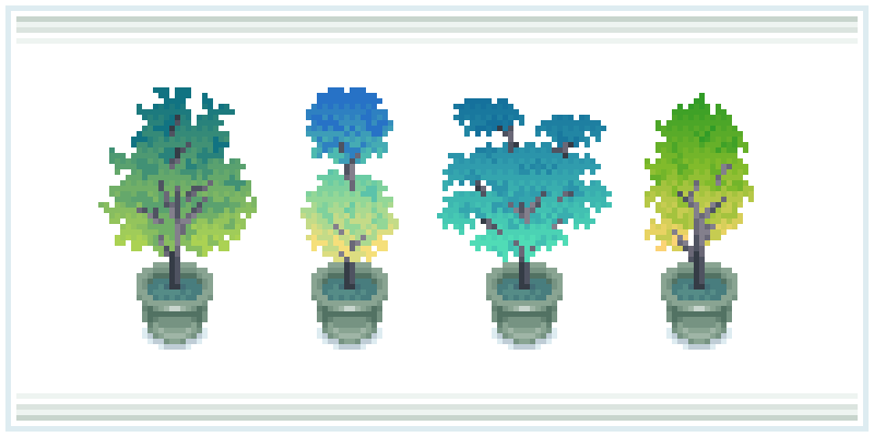 gradient trees

#pixelart #ドット絵