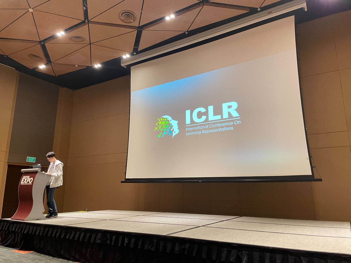 MLVLab's tweet image. We are proud to share that Seunghun Lee successfully delivered an oral presentation of &quot;Latent Bayesian Optimization via Autoregressive Normalizing Flows&quot; at ICLR 2025! 
Congrats on this great achievement!
Paper: arxiv.org/pdf/2504.14889
Github: github.com/mlvlab/NFBO
#ICLR2025