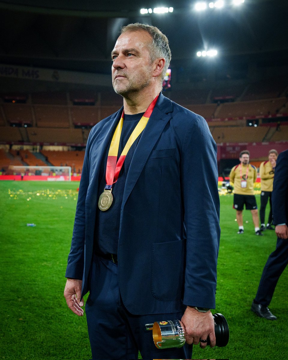 ✅ كأس السوبر 
✅ كأس الملك
⌛ الليغا
🔛 دوري الأبطال