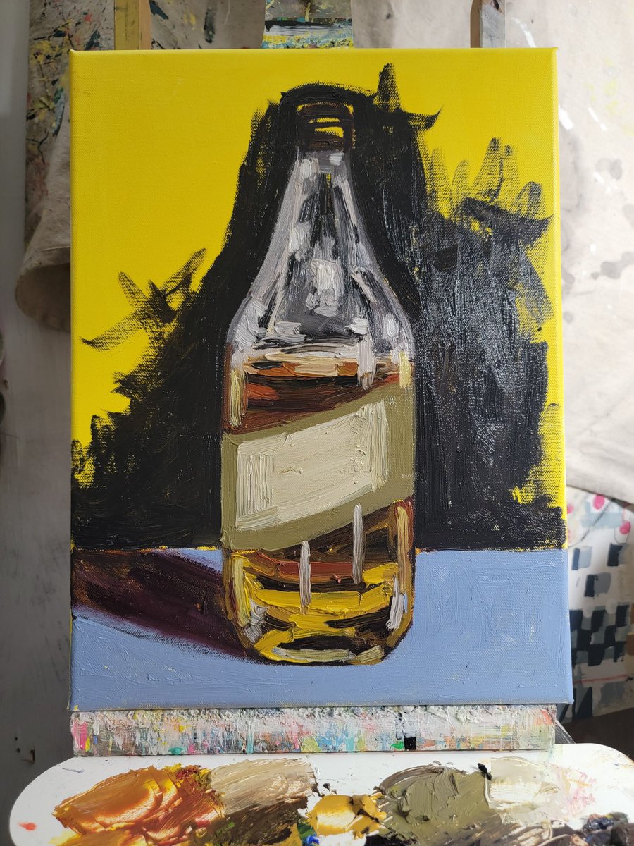 My kind of night 🌙 #lavangogh #oilpainting #impressionist #highlifebeer