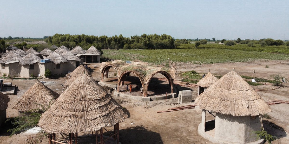 w_emerg's tweet image. How can bamboo transform disaster recovery? In Sindh, Pakistan, Jack Rankin and Nyami Studio build the Juliet Centre, a resilient, low-tech, bamboo pavilion empowering local communities after the 2022 floods. 
 #BambooArchitecture #Pakistan  #JulietCentre #JackRankin #NyamiStudio