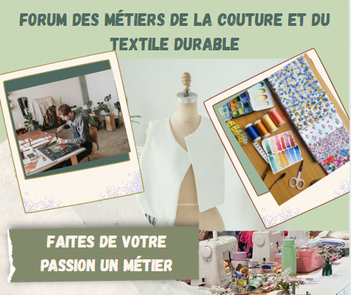 mlbdm94's tweet image. 🧵 Forum des Métiers de la Couture et du Textile 
 
Tu rêves de travailler dans la couture, le stylisme et le textile durable ? Ce rendez-vous est fait pour toi !

📍 Où ?Cité des métiers du Val-de-Marne
 🏛️ 14 rue Waldeck Rousseau
 🕤 Quand ?9h30 – 12h