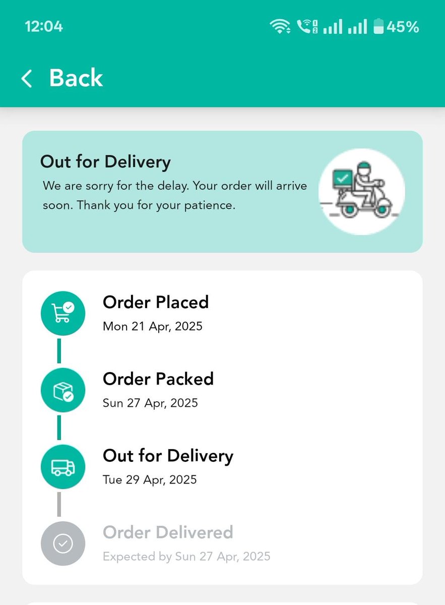 ____chintan____'s tweet photo. @BisleriZone - Just how patient do you expect me to be? Order placed 21 Apr still not delivered on 29 Apr!! At times delivery gets assigned, no one answers the call, and other days there is complete silence! Where is the ownership? Where is the proactiveness? For PREPAID orders! https://t.co/Ddqqzobemy