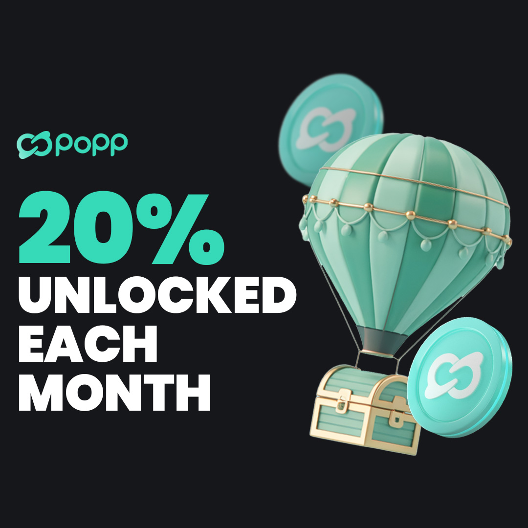 🚨 IT'S HAPPENING. 🚨
$PoPP TGE is coming soon — and the early explorers are about to EAT. 🍽️
🚀 20% unlocked EACH month — HOLD STRONG.
This is your LIFTOFF moment.