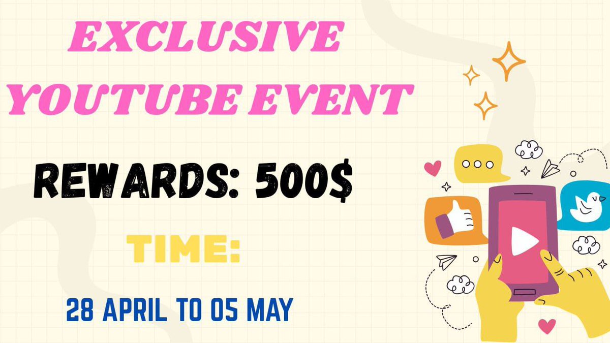 📣EXCLUSIVE YOUTUBE EVENT
          [Zetarium+Topic]

100 random members will get 5 USDT each🎉

📱 Simple task. Just join &amp; fill the form below. Form link:
forms.gle/LGYPfcX2yuDpuG…