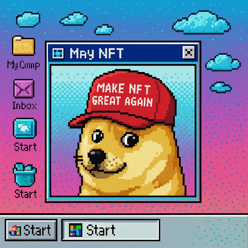 Such bull. Much mint. Very comeback.

Press Start → let’s MAKE NFT GREAT AGAIN. 

🐶🧢🖱️

#NFTSYD #MakeNFTGreatAgain #DogeMeme #Web3Culture #PixelArt #Synthwave #CryptoMemes #NFTCommunity #Web3Sydney #CryptoArt