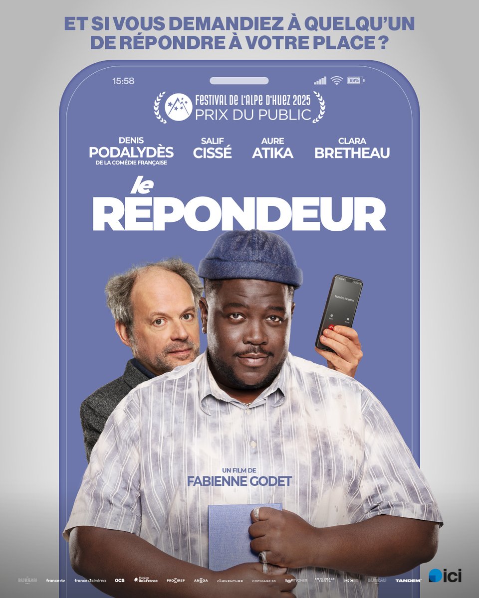 TANDEM (@tandemtm) on Twitter photo C’est l'idée du siècle 😎☎️💥
Découvrez #LeRépondeur, une comédie réalisée par Fabienne Godet avec Denis Podalydès, Salif Cissé, Aure Atika et Clara Bretheau, dès le 4 juin au cinéma !
Une production <a href="/thebureaufilms/">The Bureau Films</a>
Presse : La Petite Boîte C’est l'idée du siècle 😎☎️💥
Découvrez #LeRépondeur, une comédie réalisée par Fabienne Godet avec Denis Podalydès, Salif Cissé, Aure Atika et Clara Bretheau, dès le 4 juin au cinéma !
Une production <a href="/thebureaufilms/">The Bureau Films</a>
Presse : La Petite Boîte