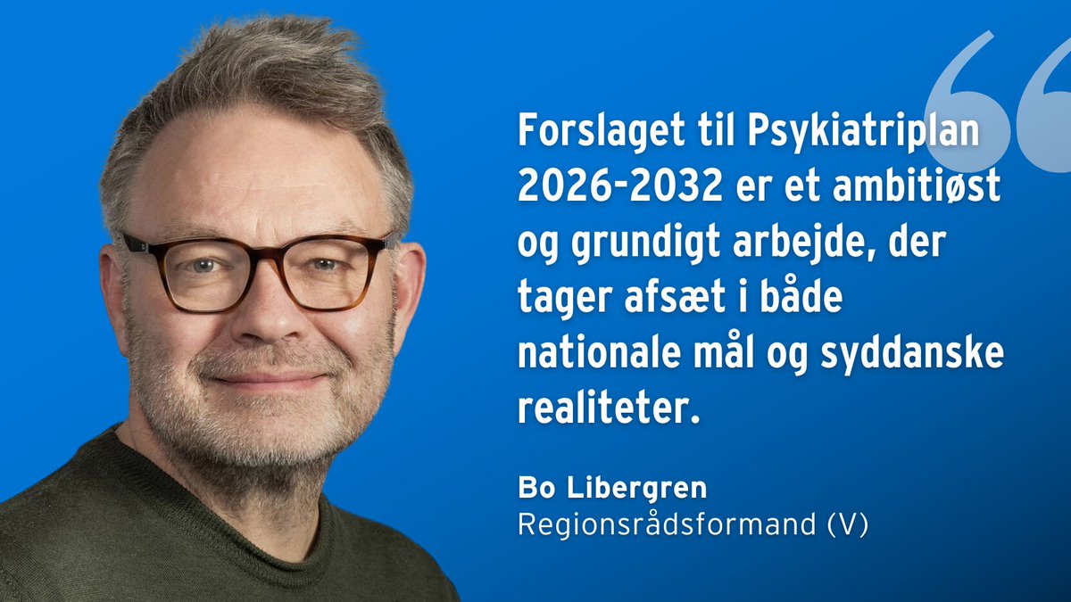 Region Syddanmark sender nu sit forslag til en ny psykiatriplan i offentlig høring. Planen skal sætte retning for udviklingen af psykiatrien og mental sundhed i Syddanmark frem mod 2032.