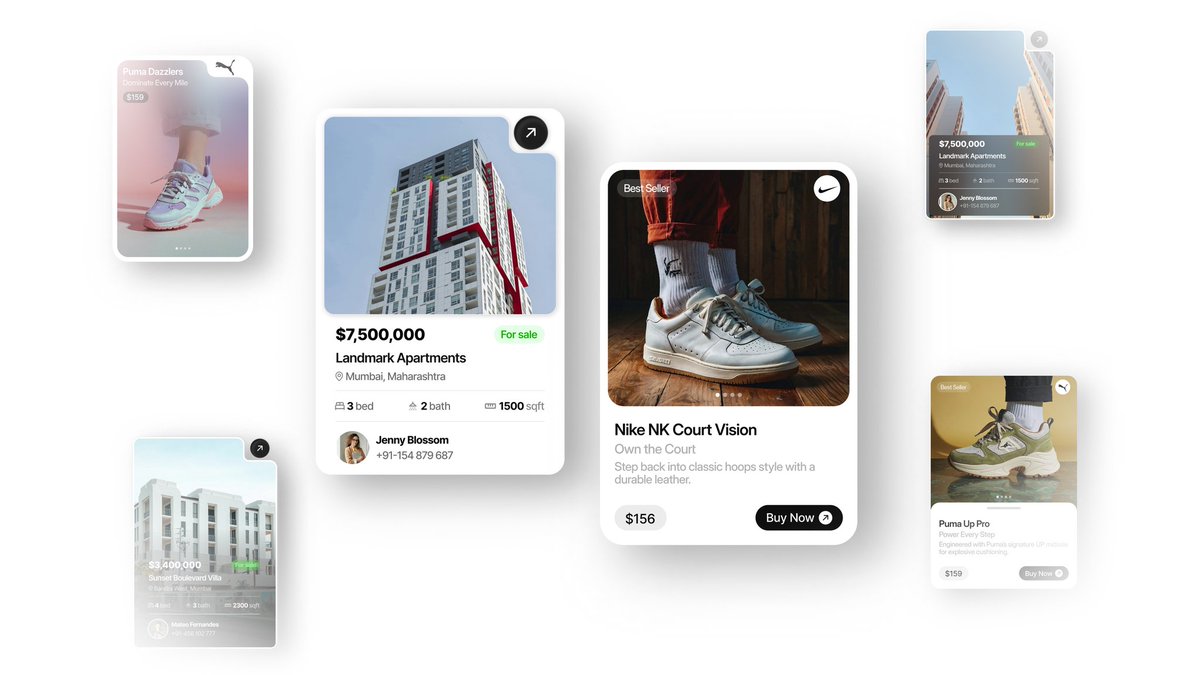 🚨Giveaways Alert:
Grateful for everyone who joined in the last 20 days. Now we’re 250+ strong. As a token of gratitude, I’m giving away all my UI Cards, Figma file for free!

How to get it?

→Comment “Card”
→Retweet so others can get it too
→Follow me so I can DM you the file