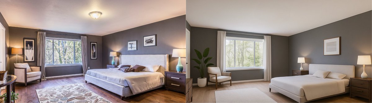 Evelina_JP's tweet image. See how intelligent placement redefined this room. AI helped create a minimalist haven 🌿

#AIInteriorDesign #SpaceOptimization #HomeMakeover