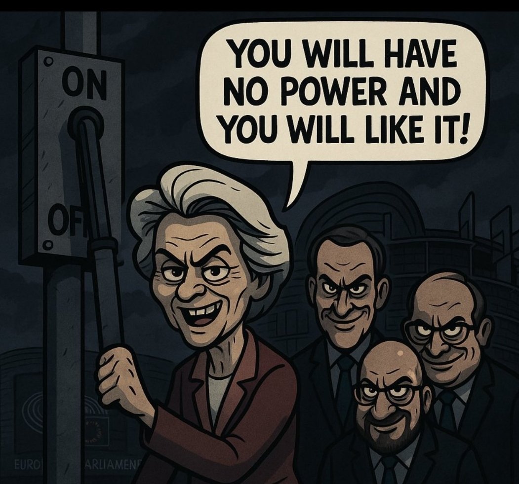MariaMo32975161's tweet photo. VdL got 27 countries to self sanction in favour of wind farms and solar panels. Net Zero a joke UK also embraces in a country where is unreliable wind and little sun. Trump left Rome early and skipped the outages? #Portugal #SpainBlackout #netzerocities https://t.co/x2wp3uqIPn