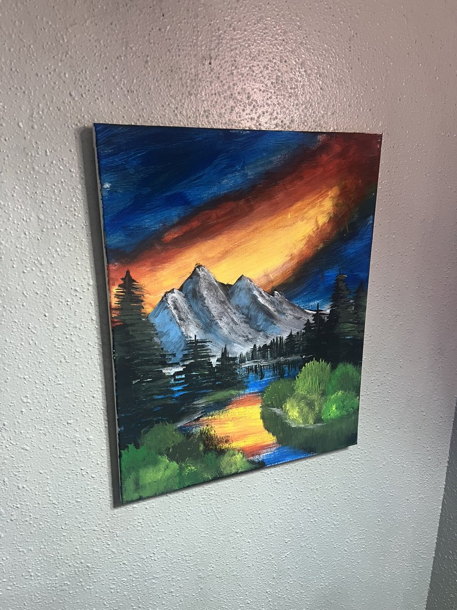 close up of da painting 
I call it the “why it look like that”