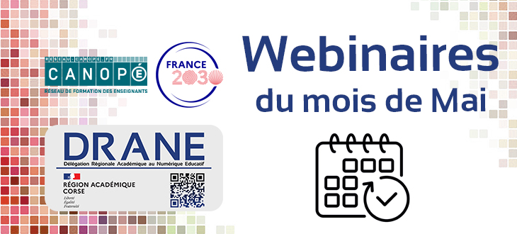 🎯#Enseignants de la maternelle au lycée, #Formateurs
💻13 #Webinaires vous sont proposés sur ce mois de mai, dès le lundi 5.
💡Madmagz, Création de livre numérique, vidéos interactives, etc...
🔗Infos : tne.reseau-canope.fr/webinaires-mai…
🔍<a href="/accorse/">Académie de Corse</a> <a href="/Canope_2A/">Atelier Canopé Corse 2A</a>