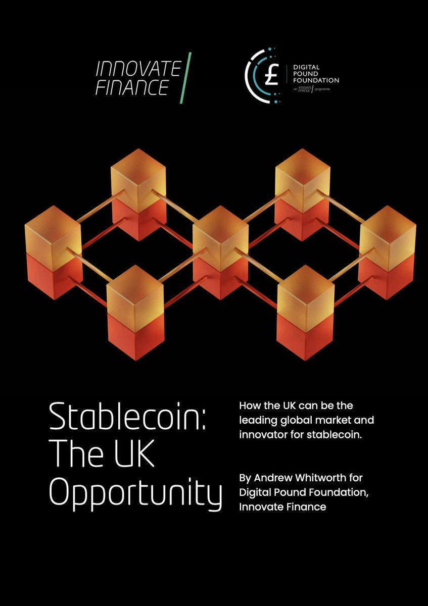 Digital Pound Foundation (@digitalpoundfdn) on Twitter photo ๐ข New from Digital Pound Foundation and Innovate Finance: The UK must act now to lead the global stablecoin economy.
Our new report with <a href="/InnFin/">Innovate Finance</a> by Andrew Whitworth, PhD titled "Stablecoin: The UK Opportunity" sets out a clear framework to make the UK the worldโs most ๐ข New from Digital Pound Foundation and Innovate Finance: The UK must act now to lead the global stablecoin economy.
Our new report with <a href="/InnFin/">Innovate Finance</a> by Andrew Whitworth, PhD titled "Stablecoin: The UK Opportunity" sets out a clear framework to make the UK the worldโs most