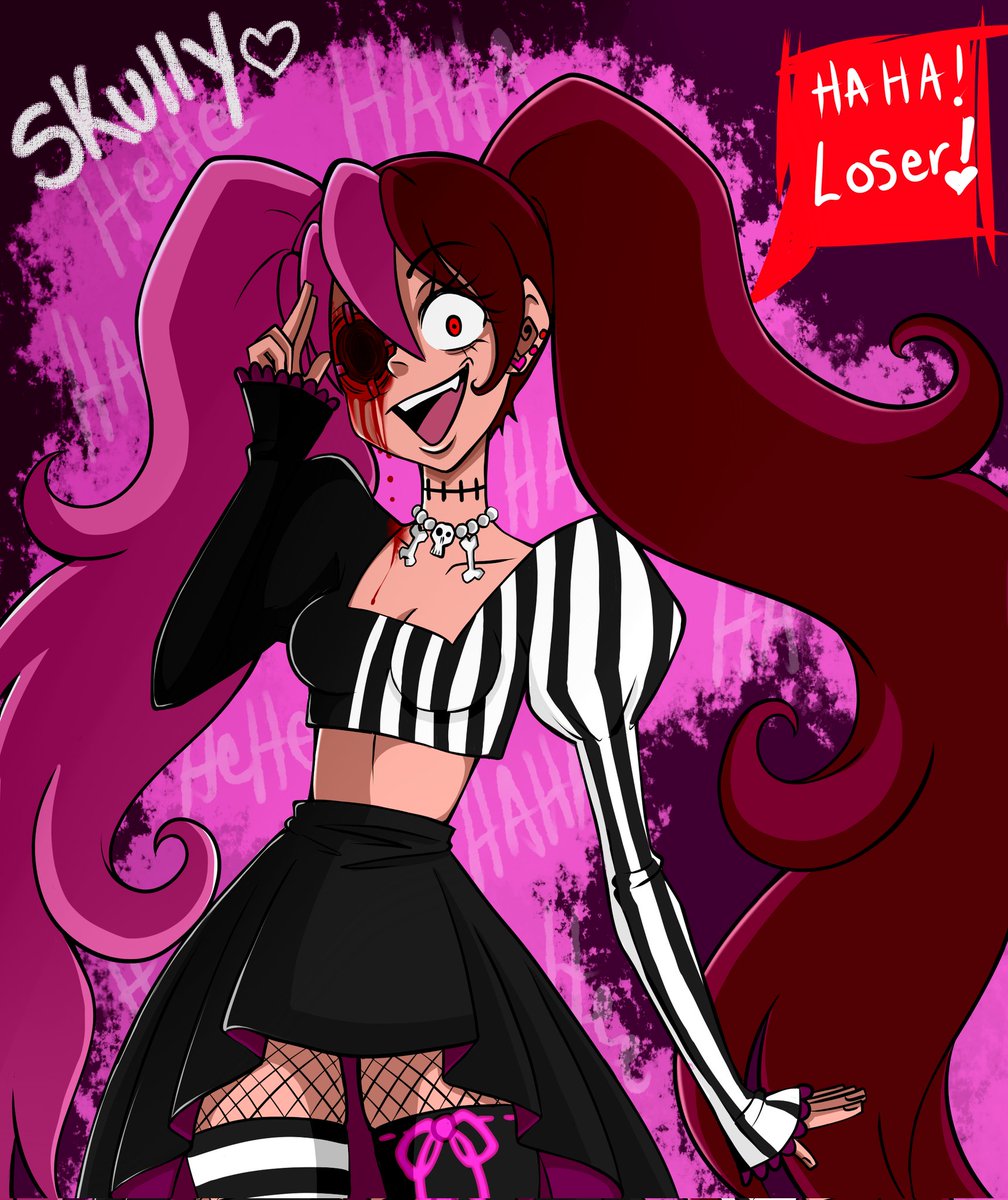 Skully the Queen of Hell ☠️💖

#ArtistOnTwitter #ocart #oc #spooky