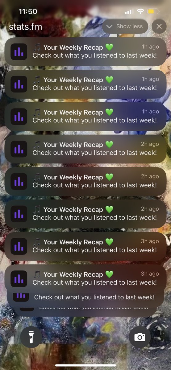 Um… <a href="/spotistats/">stats.fm (formerly Spotistats for Spotify)</a> I think it’s broken? I don’t need 27 identical notifications in one day??