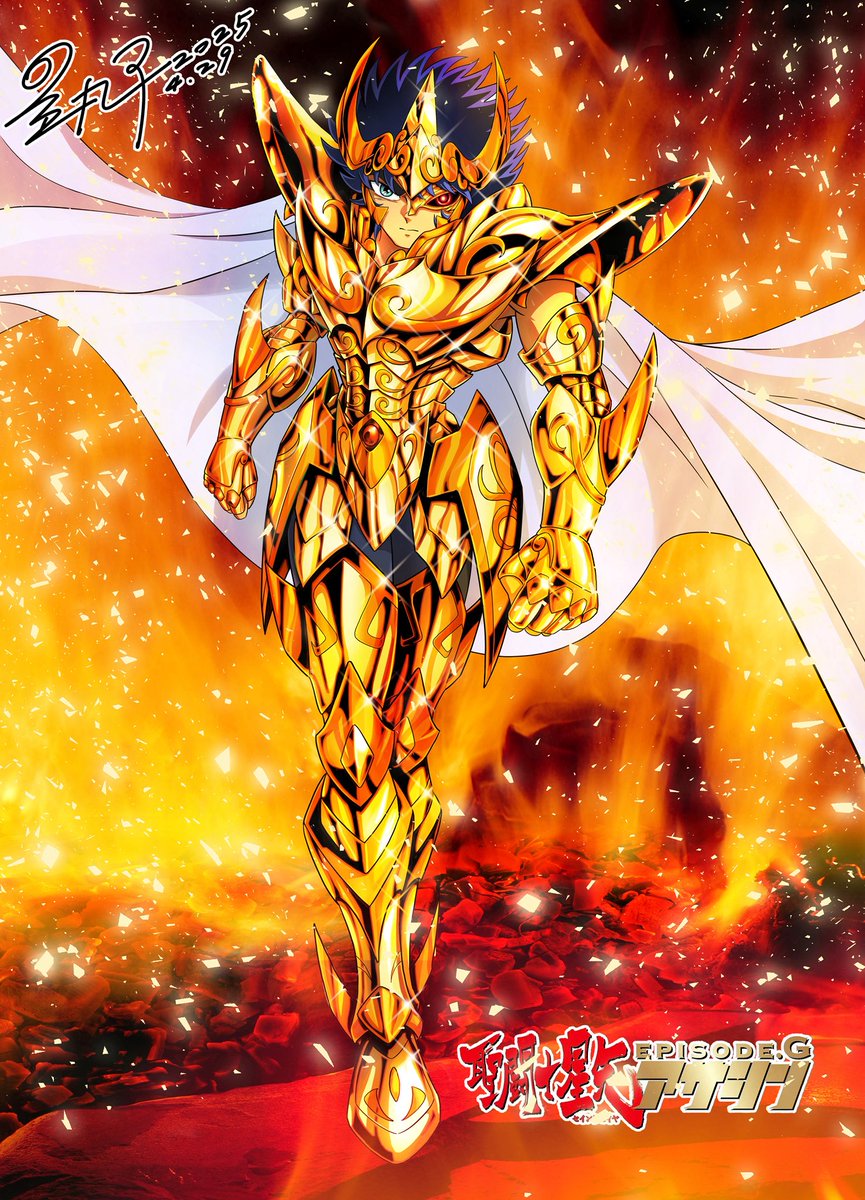 Episode.GA真聖衣一輝🤩以前画的，添加了背景～ #SaintSeiya #聖闘士星矢