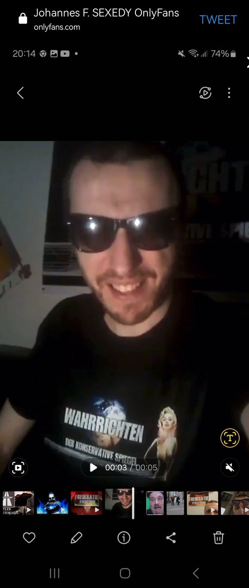 Ich kack komplett ab. DAS ist das Profilfoto von <a href="/RealJfSexedy/">Johannes F. SEXEDY 😎</a> auf OnlyFans! Cameo vom Diggn aus Zobes inklusive🤣 wer findet ihn?