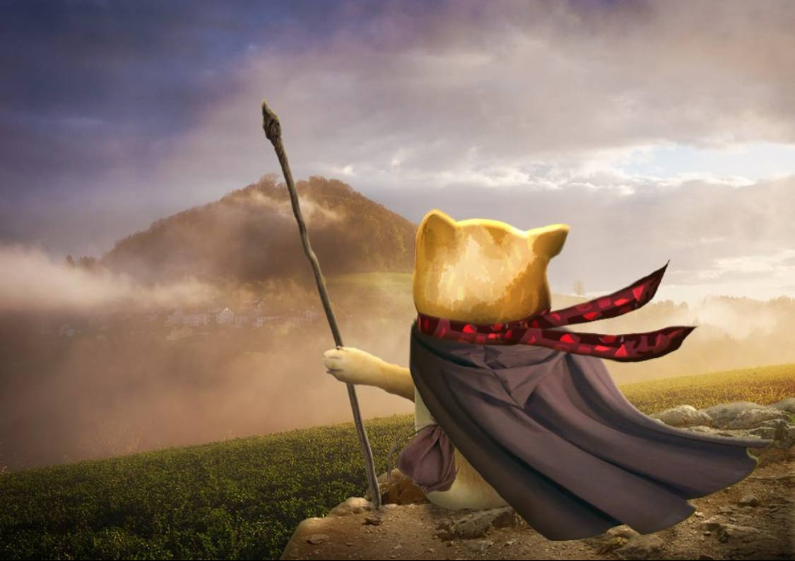 neiro's tweet image. Woof-tastic quest through misty lands! What hidden realm should be visited?