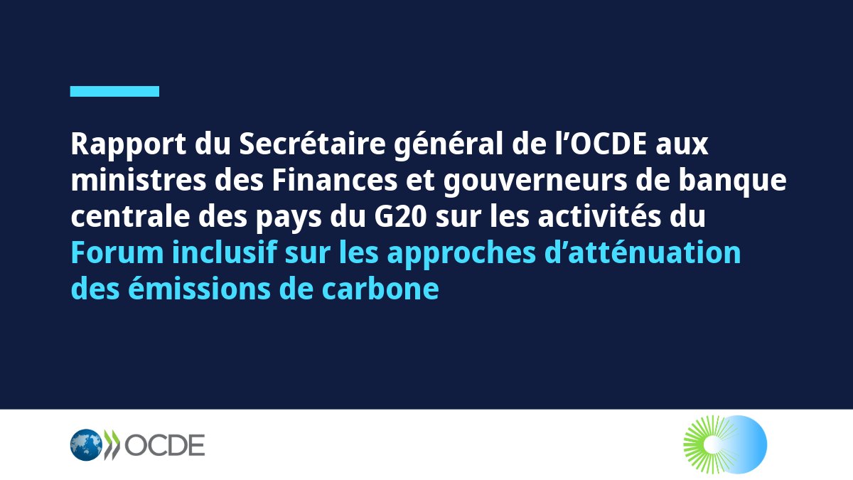 OCDE (@ocde_fr) on Twitter photo Le dernier rapport du SG de l’OCDE au <a href="/g20org/">G20 South Africa</a> décrit les travaux du #IFCMA :
➡ Dialogue mult. incl. sur les retombées
➡ Coop. sur les indic. de l’int. carbone
➡ Base de données sur les pol. clim.
➡ Éval. des pol. d’atténuation
Lisez-le ici : oe.cd/600 Le dernier rapport du SG de l’OCDE au <a href="/g20org/">G20 South Africa</a> décrit les travaux du #IFCMA :
➡ Dialogue mult. incl. sur les retombées
➡ Coop. sur les indic. de l’int. carbone
➡ Base de données sur les pol. clim.
➡ Éval. des pol. d’atténuation
Lisez-le ici : oe.cd/600