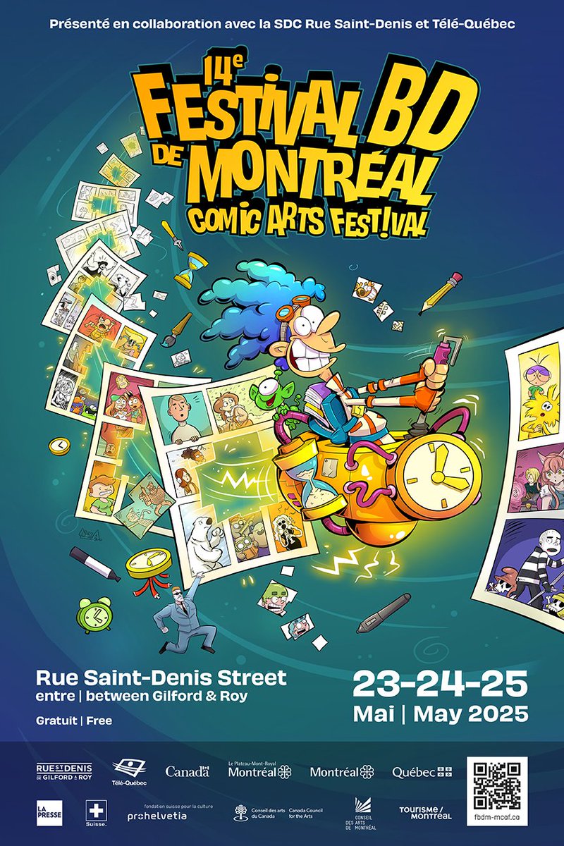 wax_comics's tweet image. 📣 Rencontrez / Meet Kevin Crelerot (KREL)!

🖋 1er mai / May 1 – Vevey (Librairie La Fontaine)
🖋️ 2 mai / May 2 – Yverdon (Sacrées Bulles)
🎤 18 mai / May 18 – Lausanne (BDFIL)
🇨🇦 23–25 mai / May 23–25 – Montréal (MCAF)
🇨🇭 13–15 juin / June 13–15 – Delémont BD

#WAX #comics #art