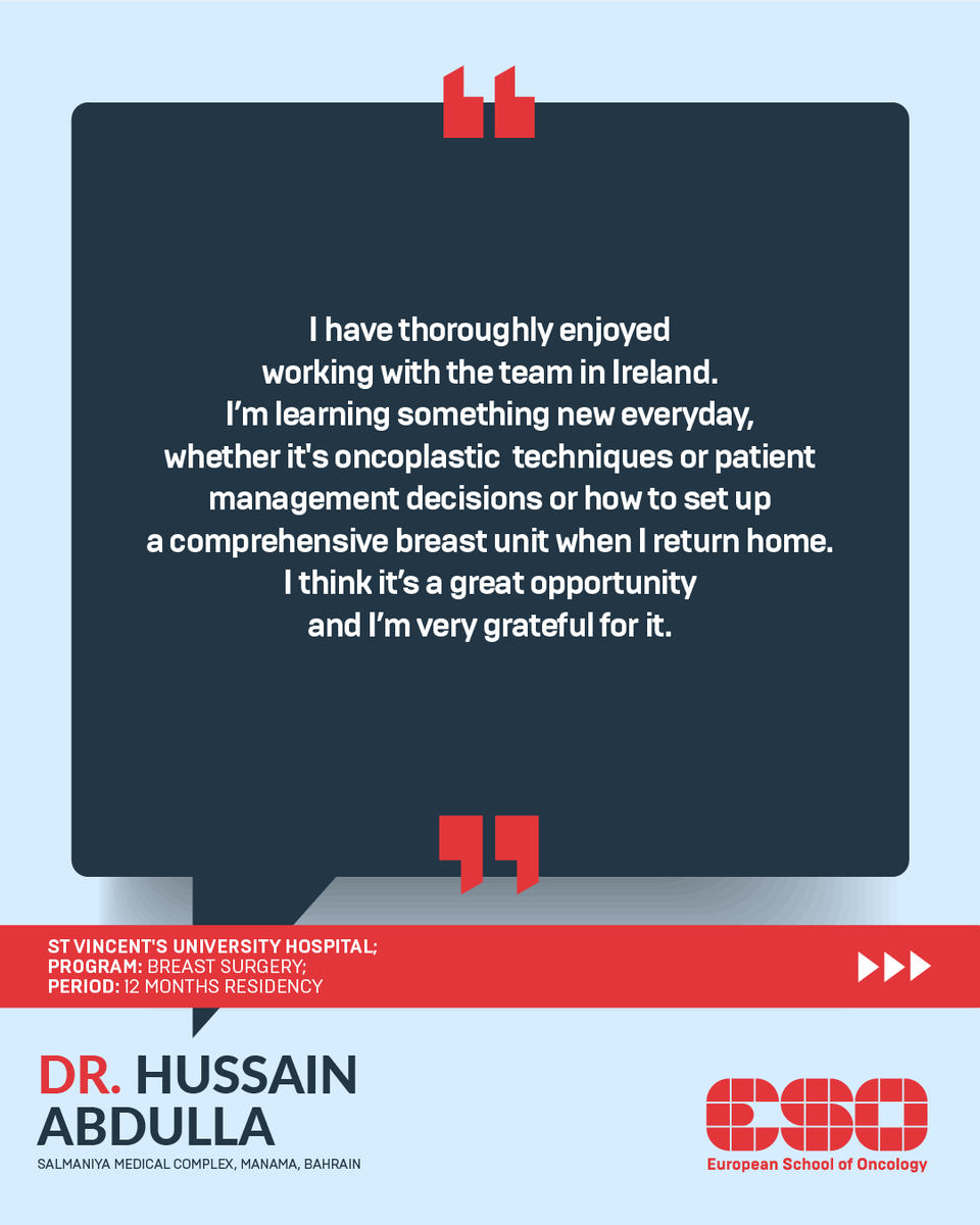 Dr Hussain Abdulla shares his experience from a 12-month residency in Dublin, IE. Read his insights and discover our clinical training opportunities 👉🏻 bit.ly/44w4Afb