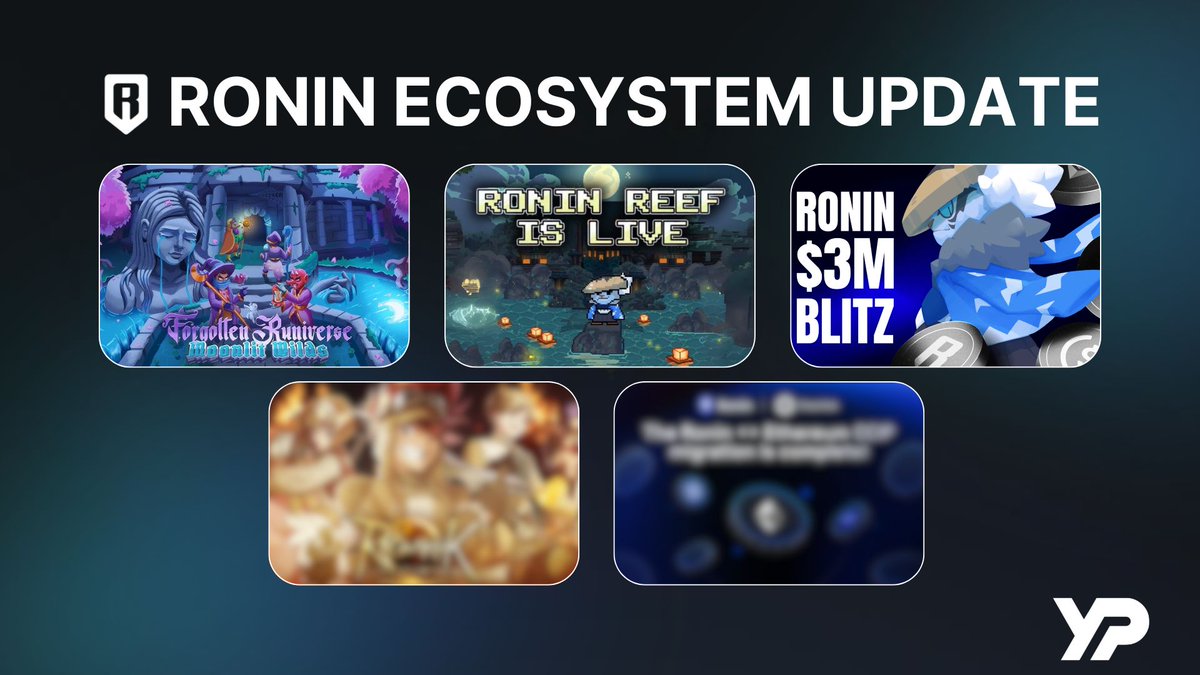 There is no better time to be a Ronin gamer; The Golden Age of Ronin is now.

Here are notable gaming/ecosystem updates on <a href="/Ronin_Network/">Ronin</a> ⤵️
