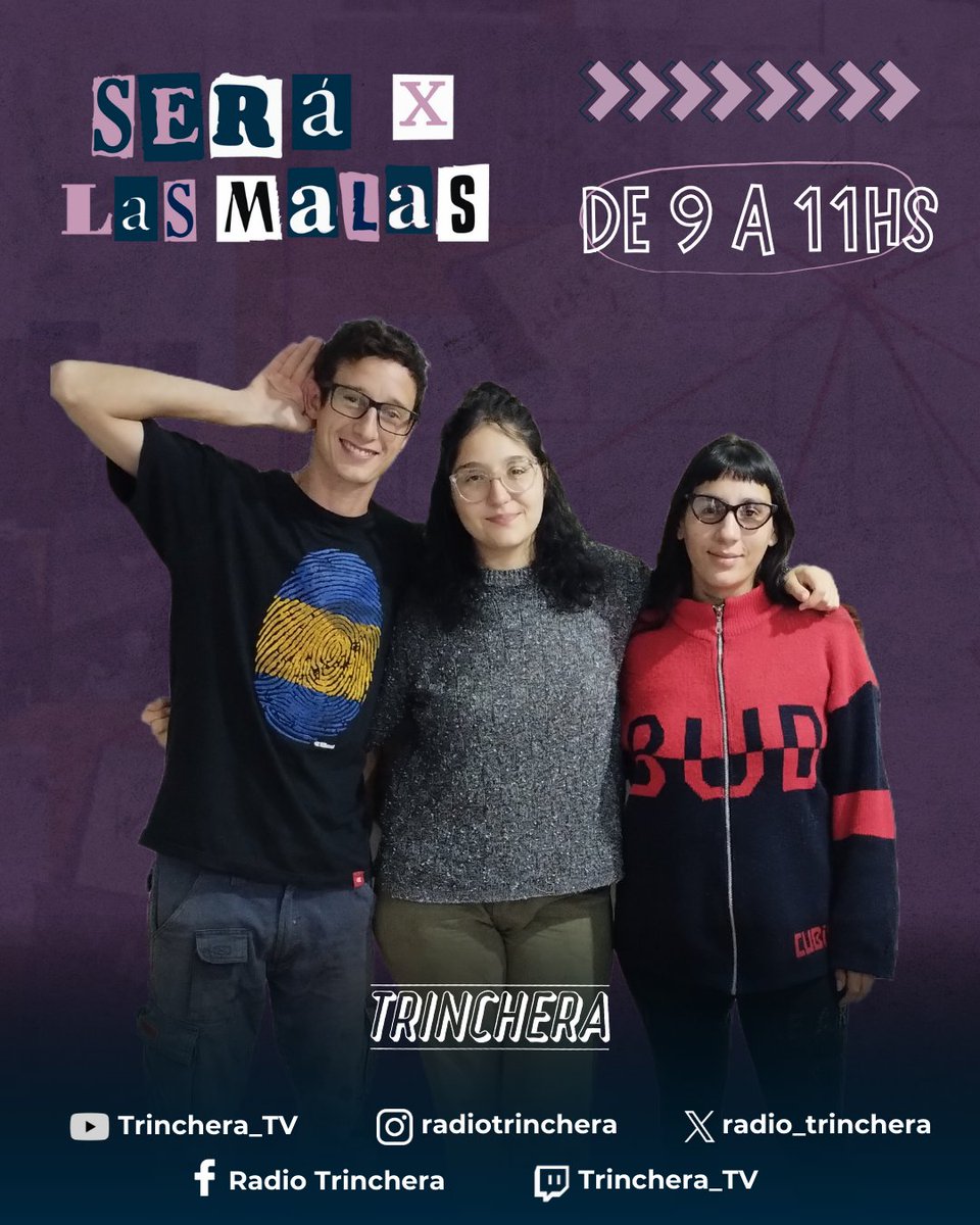 radio_trinchera's tweet photo. ¡Ahora sí, estamos listos! ¡Será Por Las Malas en vivo!

👉 Con la formación original: @delfivenecee, @francocarignano y @ManesMalen77795.

🔴 #SxLM en vivo:
https://t.co/1FHxKRud9C https://t.co/BHGXDteF7H